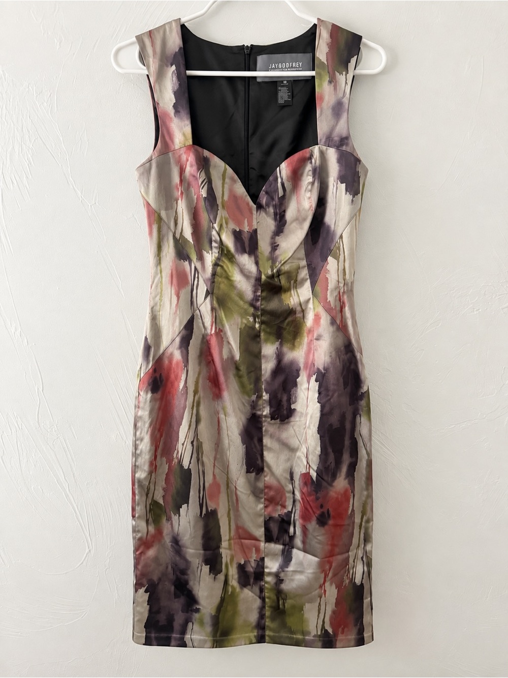 Jay Godfrey for Nordstrom Watercolor Print Sheath Dress Size 10